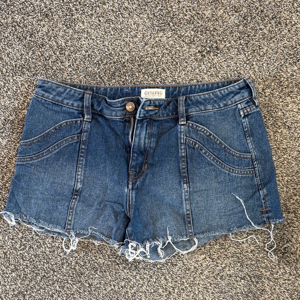Shyanne Distressed Blue Jean Shorts